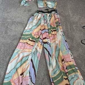 Bring The Heat Two Piece Set | Bandeau Top & Pants